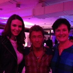 Margret Mergen mit Doris Schmitz, Miss Germany aus Karlsruhe und Peter Maffay am 25.01.14