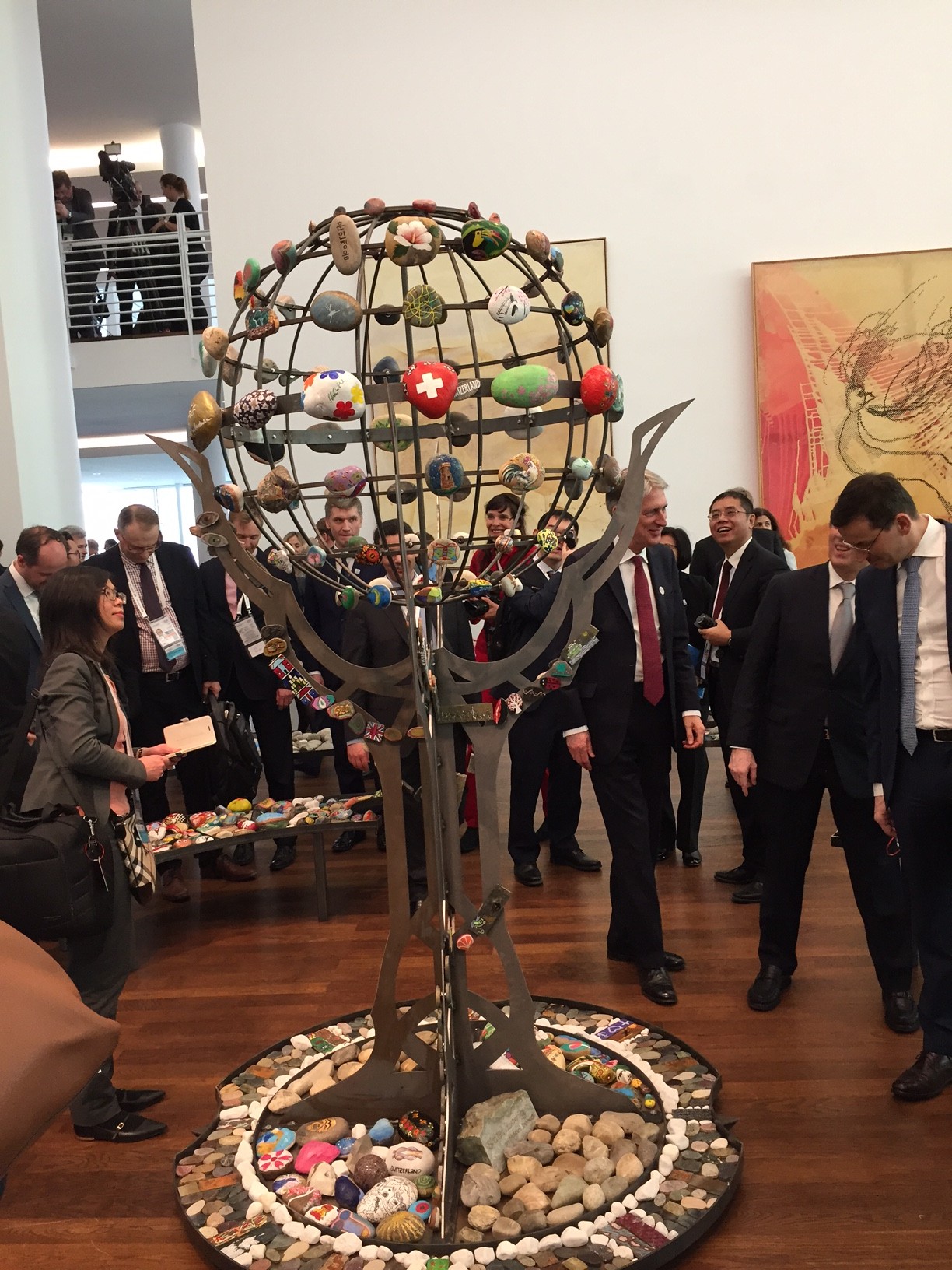 Kunstprojekt Global Stone Garden beim G 20 Treffen