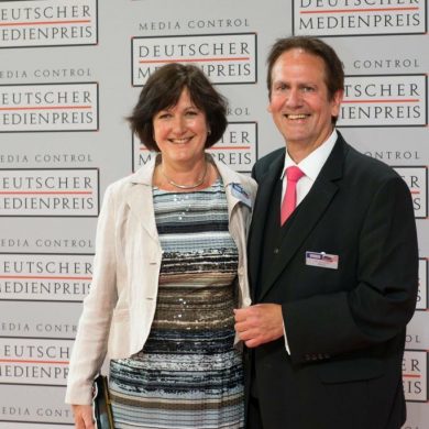 Margret Mergen und Mann, Wolfgang Pöter in Baden-Baden.