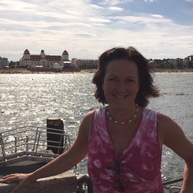 Margret Mergen im Urlaub.